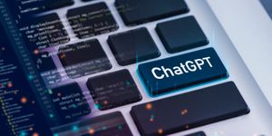ChatGPT on keyboard