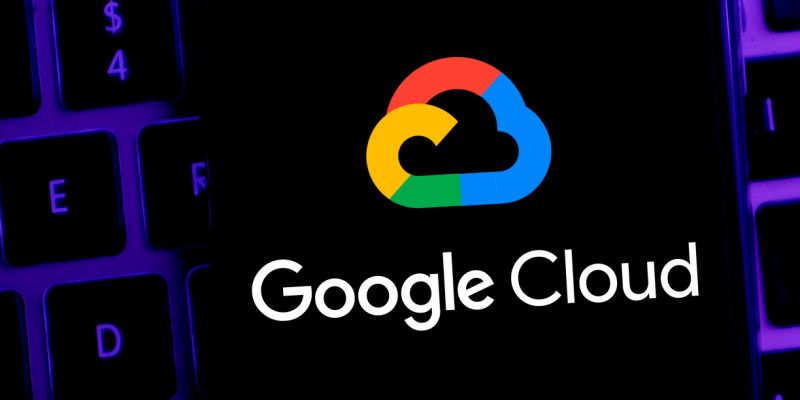 Google Cloud Logo on Smartphone Screen