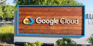 Google Cloud Logo at Campus Entry